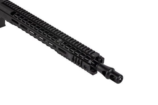 Radical Firearms 16in complete .450 Bushmaster AR15 carbine is topped with an effective PANZER 2-chamber brake